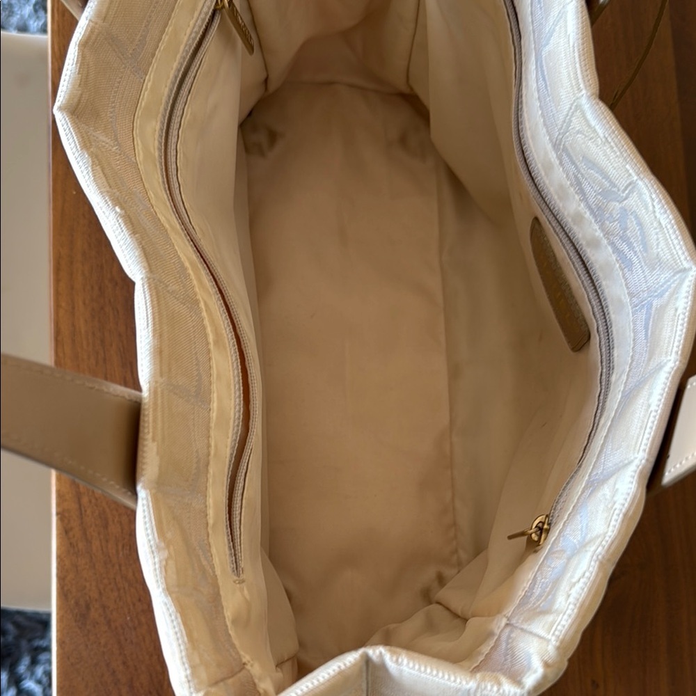 CHANEL Travel Line Beige Nylon Tote Bag - Picture 13 of 16